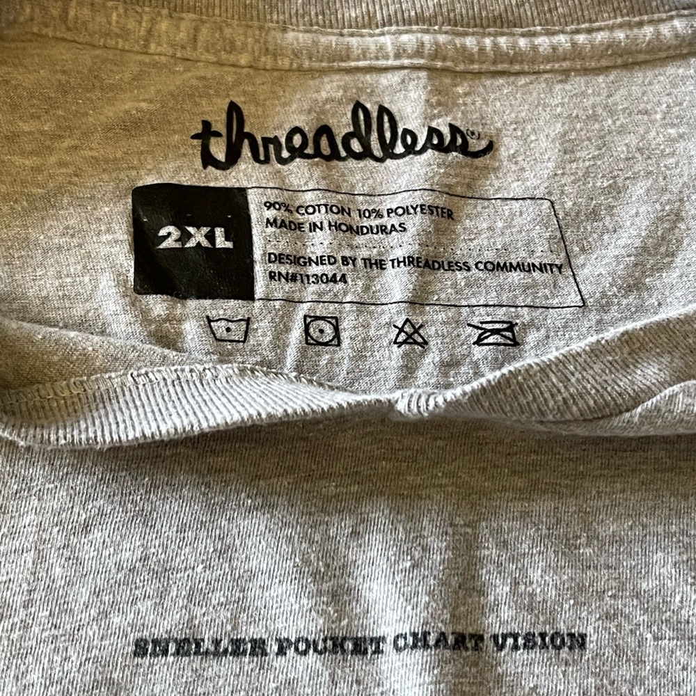 Threadless 2XL T-Shirts Bear with Balloons & Humorous Eye Chart - Picture 6 of 11